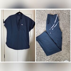 Figs Dark Harbor Scrub Set